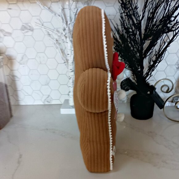 NEW! TALL 19" WEIGHTED STANDING GINGERBREAD MAN DECOR - Picture 2 of 5
